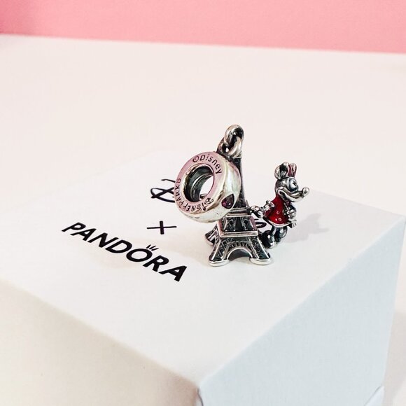 Authentic Pandora Disney Paris Eiffel Tower & Minnie Mouse Charm - Picture 11 of 12